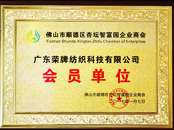 金年汇获2017年顺德政府颁发“佛山市顺德区杏坛智富园企业商会”